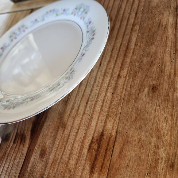 Crown Ming Fine China Windsor 4 Salad Plates 7.5" Jian Shiang Floral Pattern - Picture 8 of 8